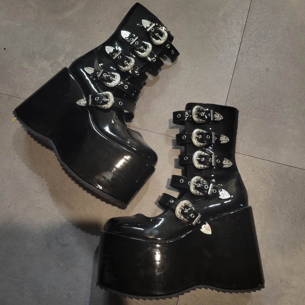 Ellie Platform Buckle Boots